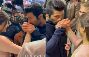 BEKIJK: Vijay Deverakonda kust Rashmika Mandanna’s hand, maakt op subtiele wijze de relatie officieel na een geheime verloving